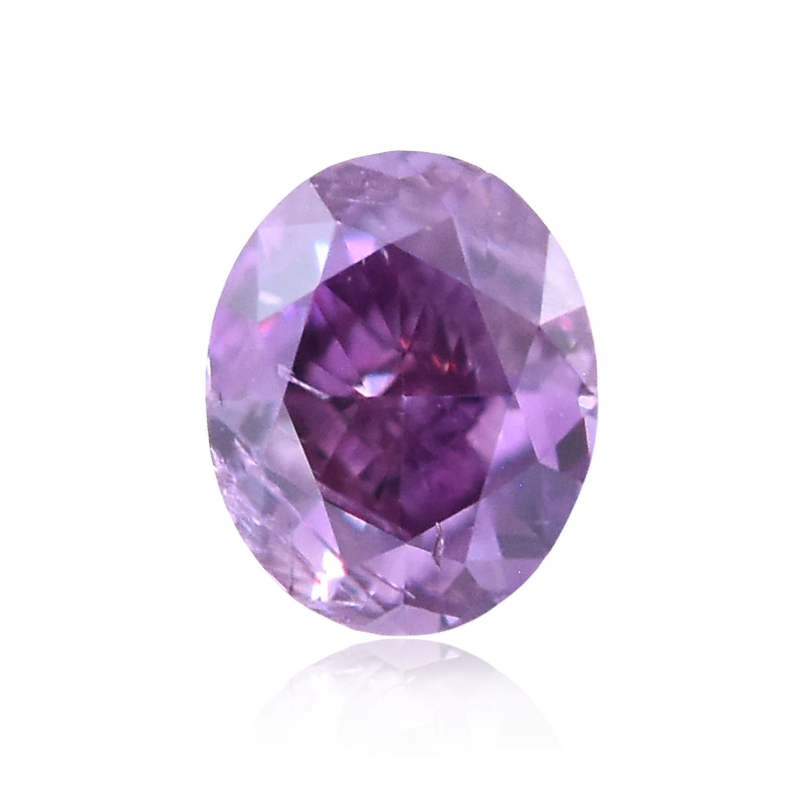 Loose Diamond - OVAL 0.13ct Fancy Deep Pink Purple (1 of 1)