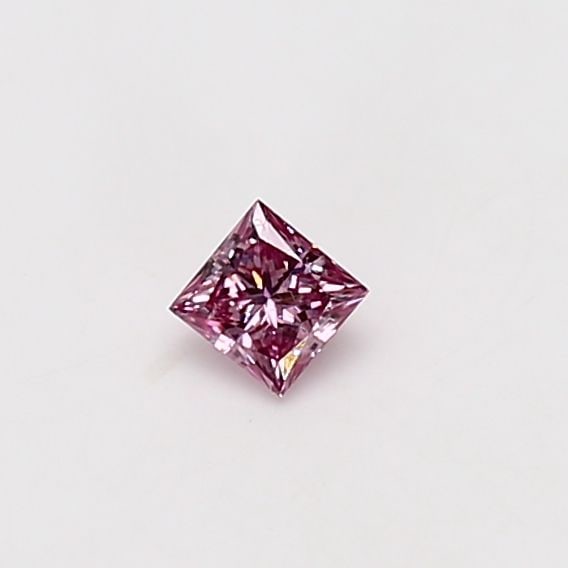 Loose Diamond - PRINCESS 0.13ct Fancy Vivid Purple Pink SI1: Loose Diamond - PRINCESS 0.13ct Fancy Vivid Purple Pink SI1 Source: Natural Shape: PRINCESS Carats: 0.13 Color: Fancy Vivid Purple Pink Certification: GIA Video: