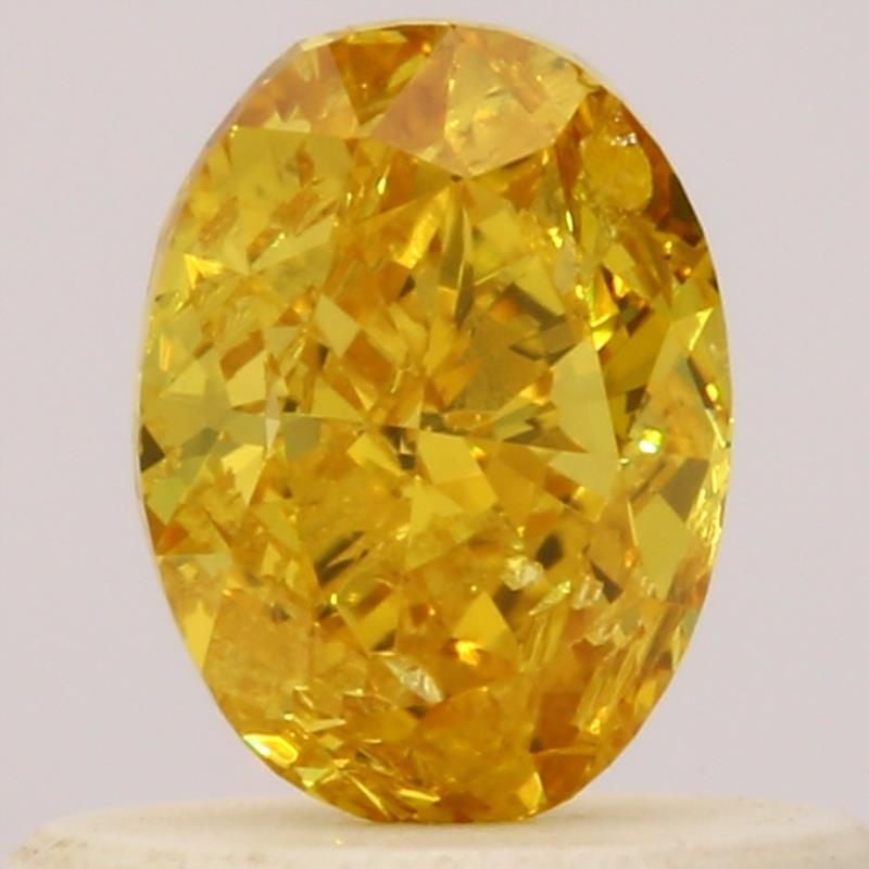 Loose Diamond - OVAL 0.5ct Fancy Intense Orange Yellow SI2: Loose Diamond - OVAL 0.5ct Fancy Intense Orange Yellow SI2 Source: Natural Shape: OVAL Carats: 0.5 Color: Fancy Intense Orange Yellow Certification: GIA Video: