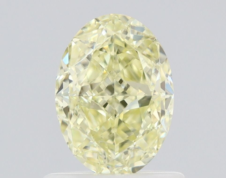 Loose Diamond - OVAL 1.0ct Fancy Light Yellow VS2: Loose Diamond - OVAL 1.0ct Fancy Light Yellow VS2 Source: Natural Shape: OVAL Carats: 1.0 Color: Fancy Light Yellow Certification: GIA Video:
