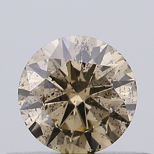 Loose Diamond - ROUND 0.36ct Fancy Light Brown I2: Loose Diamond - ROUND 0.36ct Fancy Light Brown I2 Source: Natural Shape: ROUND Carats: 0.36 Color: Fancy Light Brown Certification: NONE Video:
