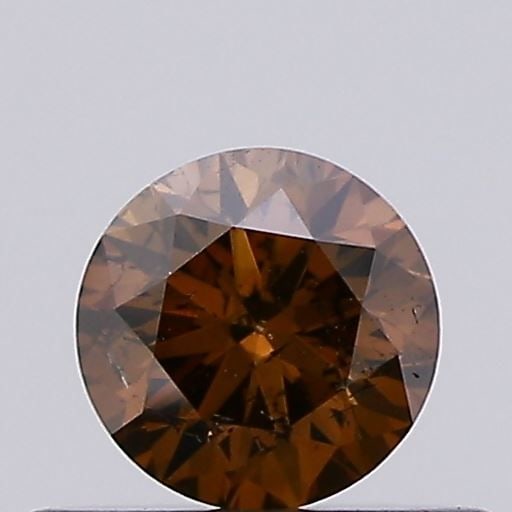 Loose Diamond - ROUND 0.34ct Fancy Brown SI2: Loose Diamond - ROUND 0.34ct Fancy Brown SI2 Source: Natural Shape: ROUND Carats: 0.34 Color: Fancy Brown Certification: NONE Video: