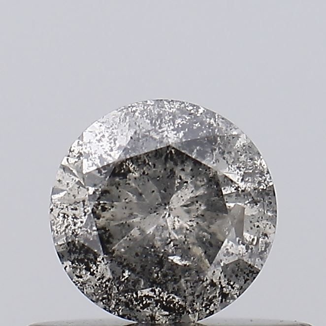 Loose Diamond - ROUND 0.38ct Salt and Pepper I3: Loose Diamond - ROUND 0.38ct Salt and Pepper I3 Source: Natural Shape: ROUND Carats: 0.38 Color: Salt and Pepper Certification: NONE Video:
