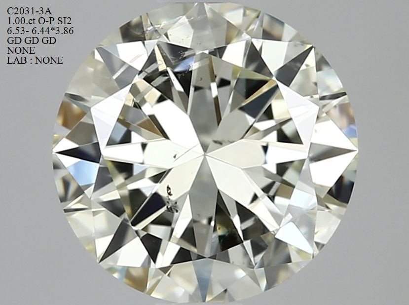Loose Diamond - ROUND 1.0ct O-P SI2: Loose Diamond - ROUND 1.0ct O-P SI2 Source: Natural Shape: ROUND Carats: 1.0 Color: O-P Certification: NONE Video: