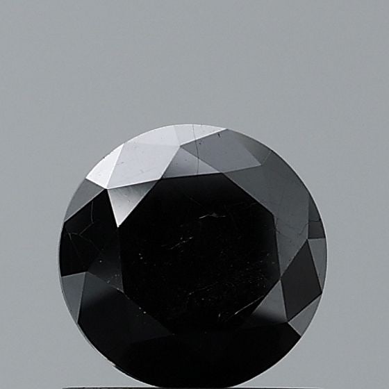 Loose Diamond - ROUND 0.92ct Fancy Black VS1: Loose Diamond - ROUND 0.92ct Fancy Black VS1 Source: Natural Shape: ROUND Carats: 0.92 Color: Fancy Black Certification: NONE Video: