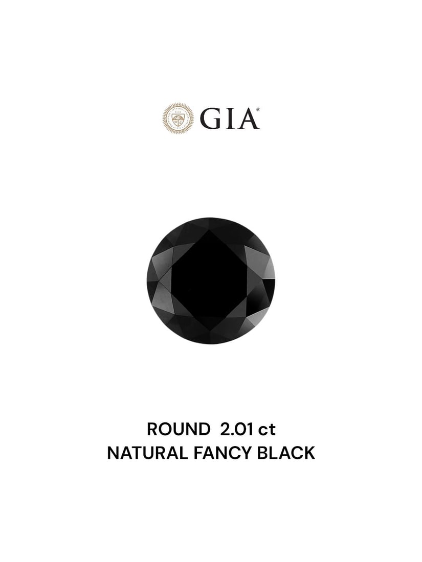 Loose Diamond - ROUND 2.01ct Fancy Dark Brown VVS2: Loose Diamond - ROUND 2.01ct Fancy Dark Brown VVS2 Source: Natural Shape: ROUND Carats: 2.01 Color: Fancy Dark Brown Certification: GIA Video: