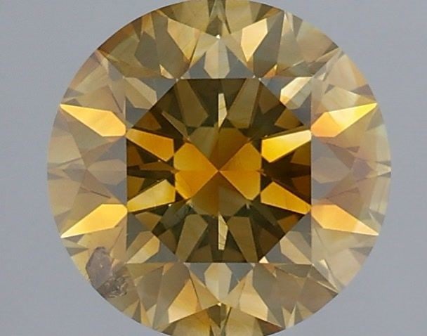 Loose Diamond - ROUND 1.54ct Fancy Deep Brownish Yellow I1: Loose Diamond - ROUND 1.54ct Fancy Deep Brownish Yellow I1 Source: Natural Shape: ROUND Carats: 1.54 Color: Fancy Deep Brownish Yellow Certification: GIA Video: