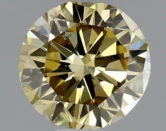 Loose Diamond - ROUND 0.37ct Fancy Brownish Yellow (1 of 1)