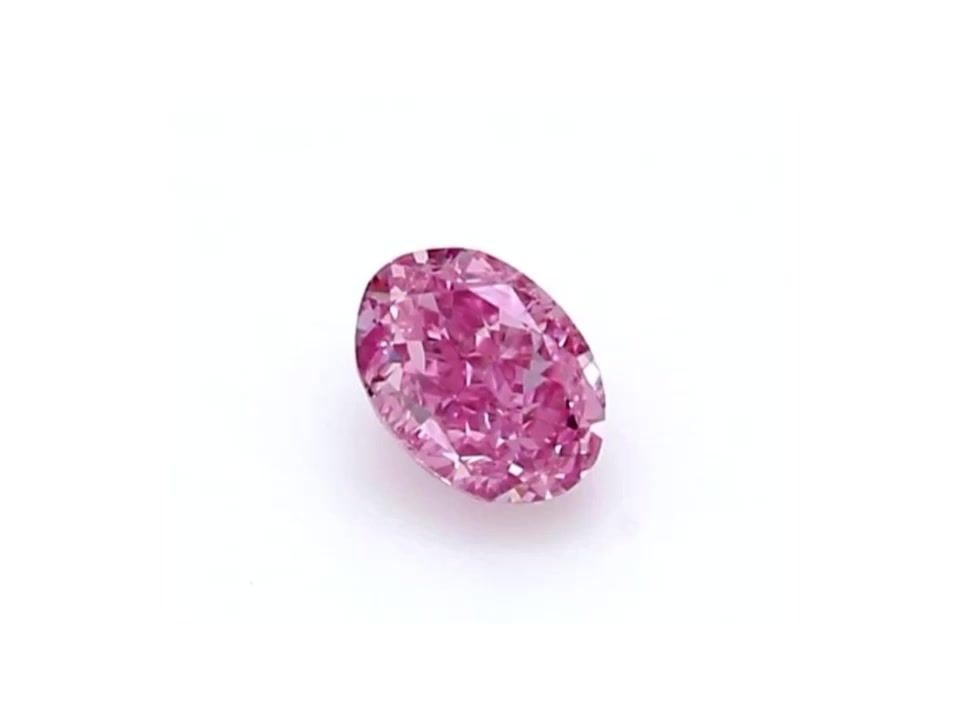 Loose Diamond - OVAL 0.1ct Fancy Vivid Purplish Pink VVS2 (1 of 1)