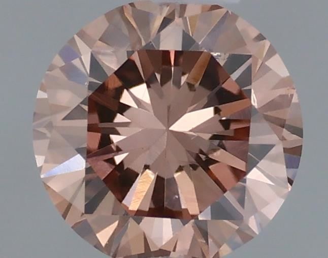 Loose Diamond - ROUND 0.41ct Fancy Brownish Orangey Pink VS2 (1 of 1)