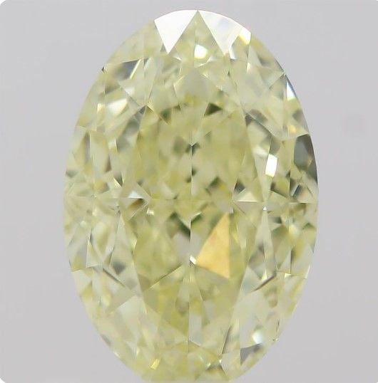 Loose Diamond - OVAL 0.74ct Fancy Light Yellow VVS1: Loose Diamond - OVAL 0.74ct Fancy Light Yellow VVS1 Source: Natural Shape: OVAL Carats: 0.74 Color: Fancy Light Yellow Certification: GIA Video: