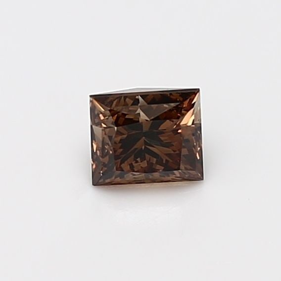 Loose Diamond - PRINCESS 0.54ct Fancy Dark Orangey Brown SI1: Loose Diamond - PRINCESS 0.54ct Fancy Dark Orangey Brown SI1 Source: Natural Shape: PRINCESS Carats: 0.54 Color: Fancy Dark Orangey Brown Certification: GIA Video: