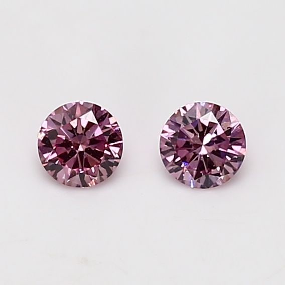 Loose Diamond - ROUND 0.13ct Fancy Intense Purplish Pink (1 of 1)