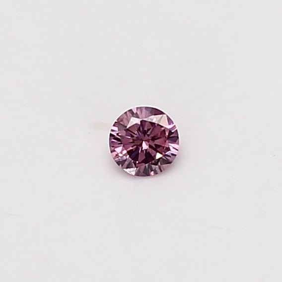 Loose Diamond - ROUND 0.07ct Fancy Intense Purplish Pink (1 of 1)