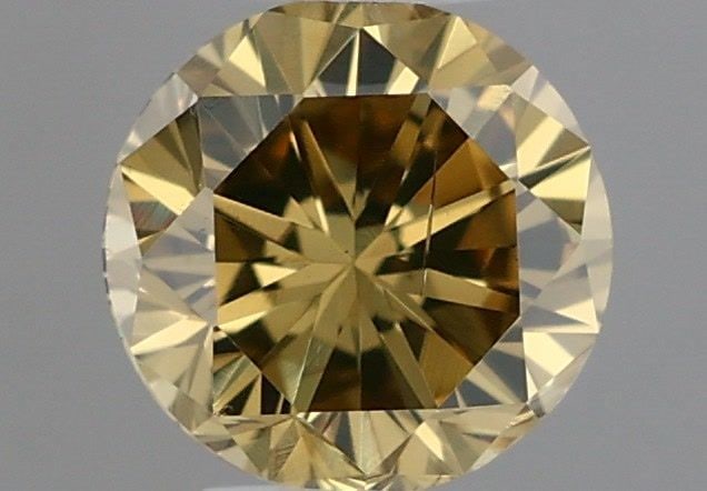 Loose Diamond - ROUND 0.33ct Fancy Dark Brown Greenish Yellow (1 of 1)