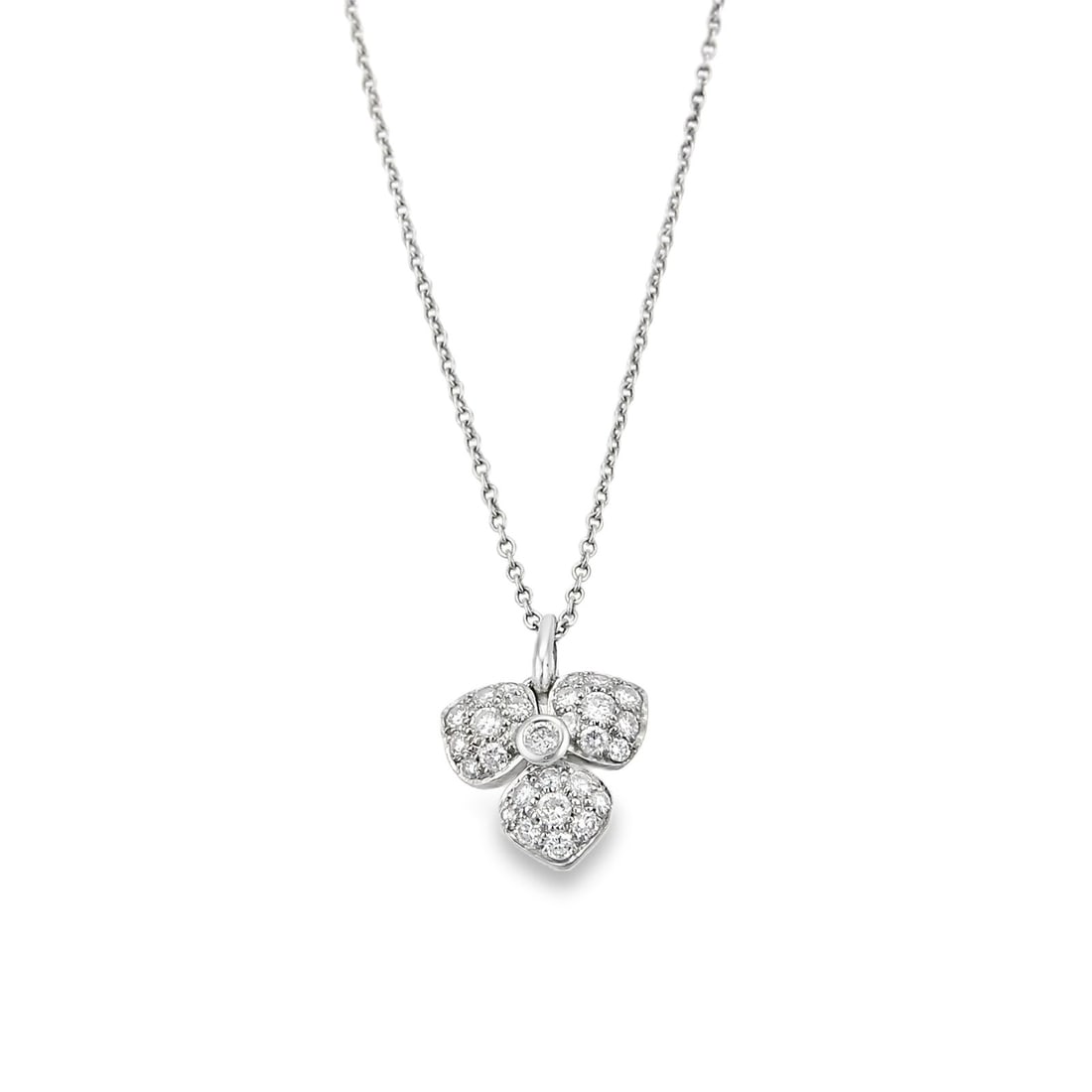 Petal Design Platinum Necklace with Diamonds by Tiffany & Co. (1 of 7)