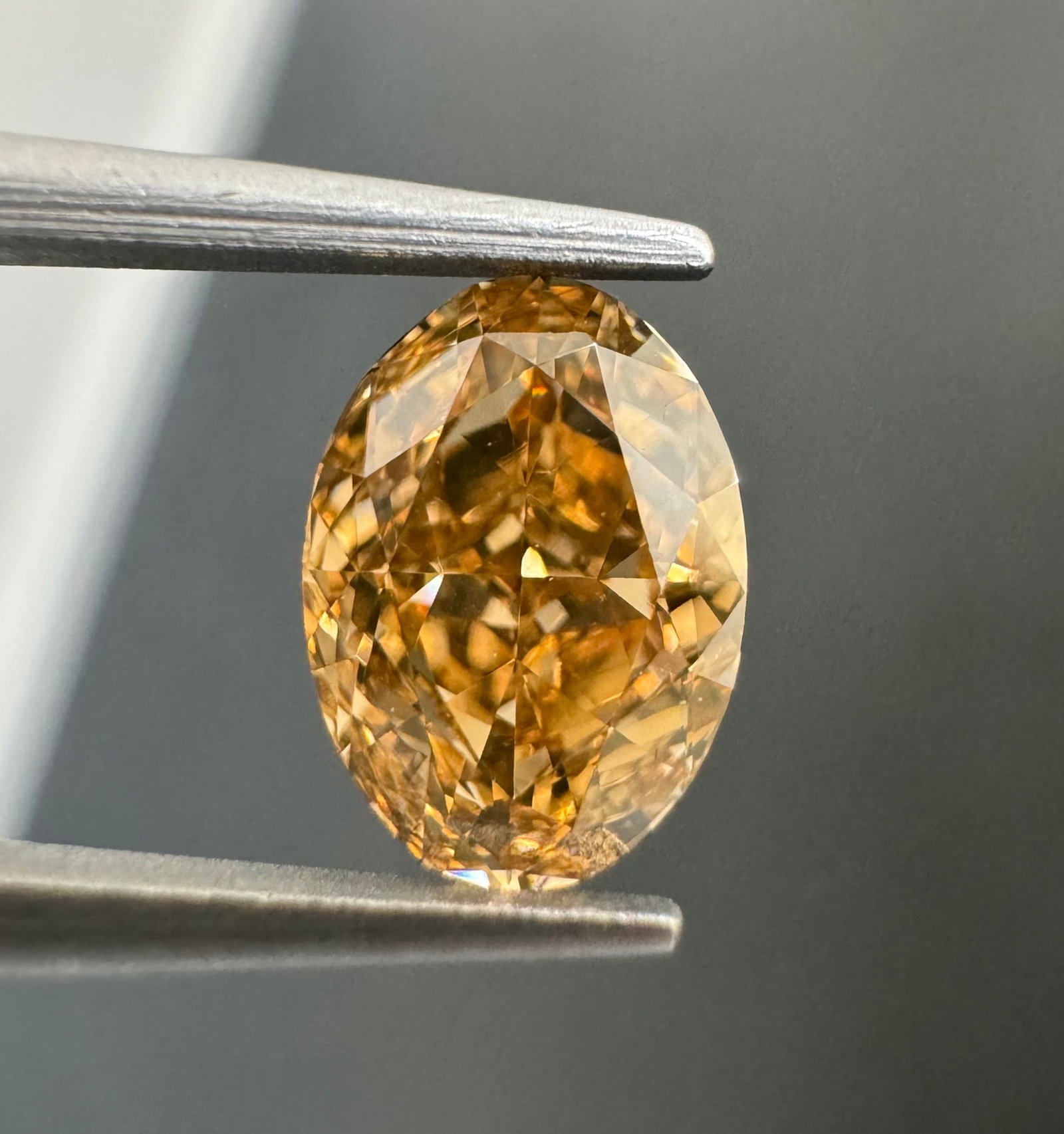 Loose Diamond - OVAL 1.01ct Fancy Orange Orange Brown VS2 (1 of 1)