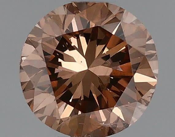 Loose Diamond - ROUND 0.43ct Fancy Dark Orange Brown (1 of 1)