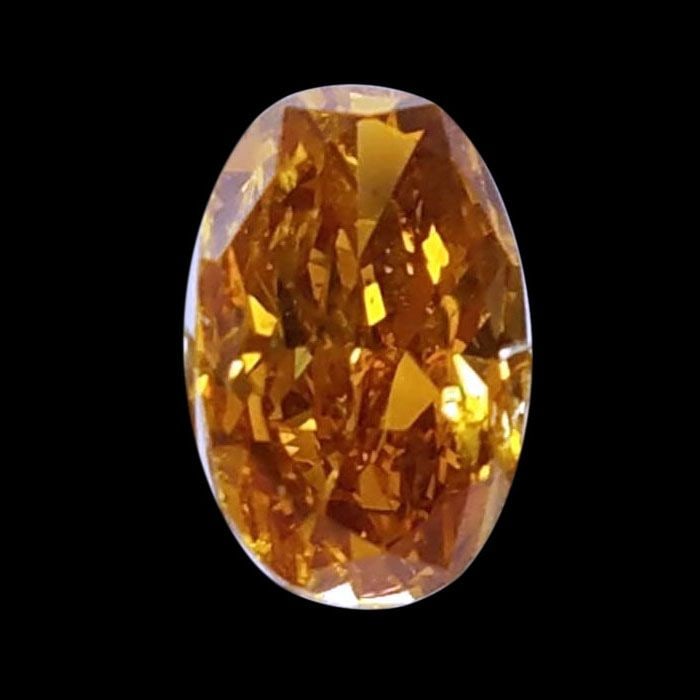 Loose Diamond - OVAL 0.72ct Fancy Deep Brownish Orangey Yellow (1 of 1)
