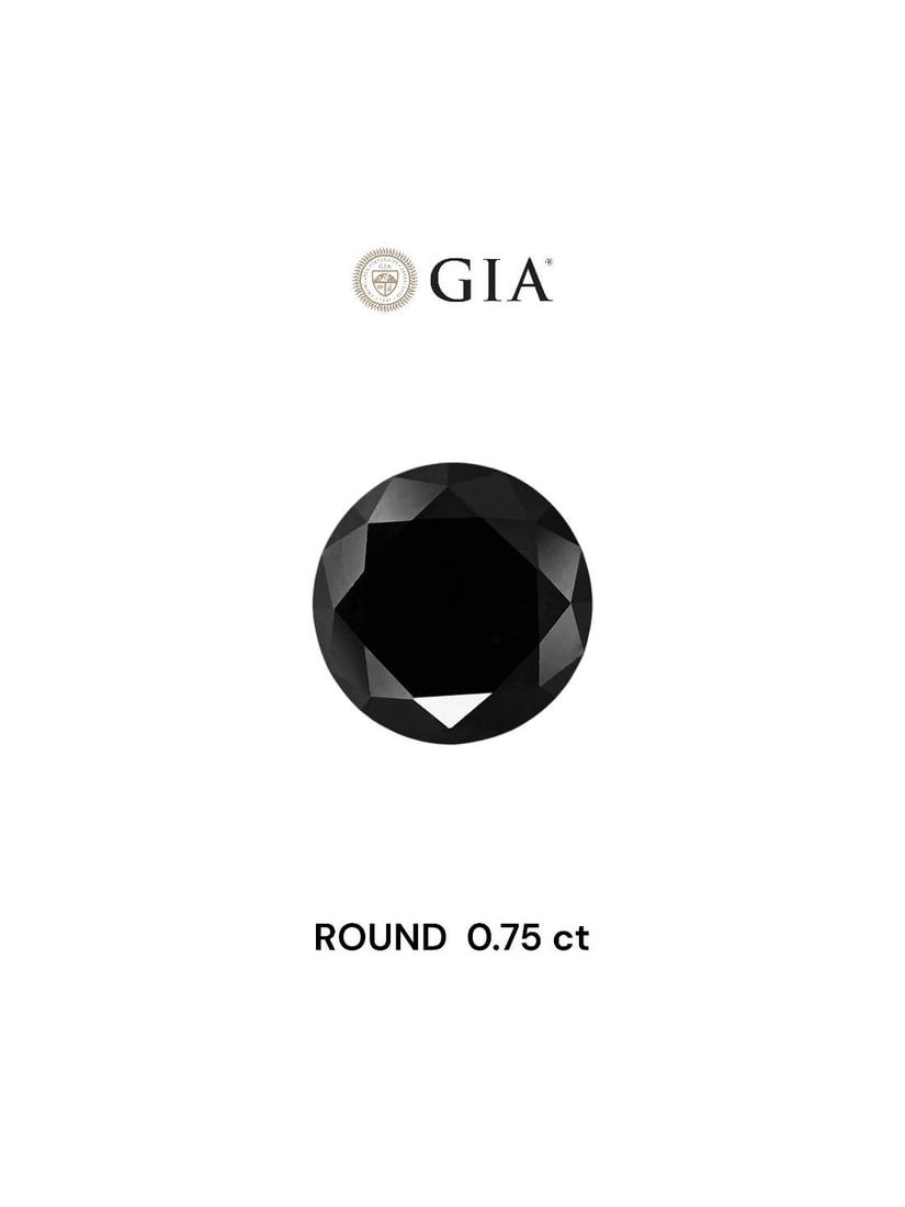 Loose Diamond - ROUND 0.75ct Fancy Black VVS2 (1 of 1)
