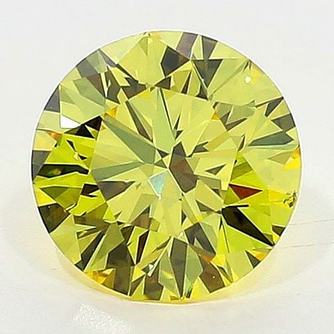 Loose Diamond - ROUND 0.5ct Fancy Vivid Yellow VS2 (1 of 1)