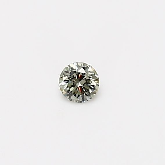Loose Diamond - ROUND 0.08ct Fancy Light Grayish Yellowish Green (1 of 1)