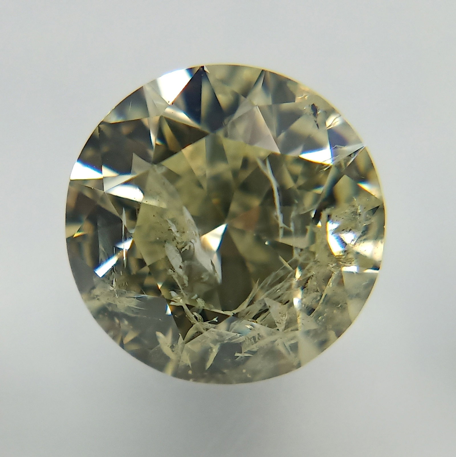 Loose Diamond - ROUND 1.5ct Very Light Yellow I2 (1 of 1)