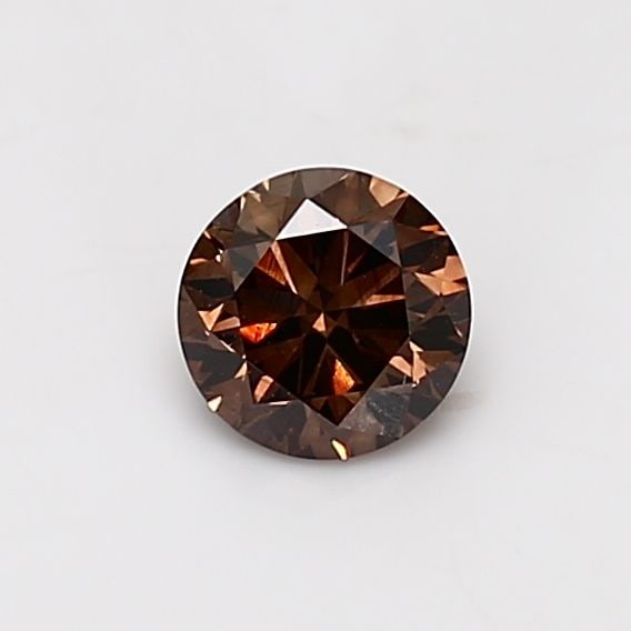Loose Diamond - ROUND 0.53ct Fancy Dark Orangey Brown VS1 (1 of 1)