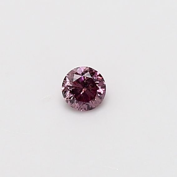Loose Diamond - ROUND 0.09ct Fancy Intense Purplish Pink I1 (1 of 1)