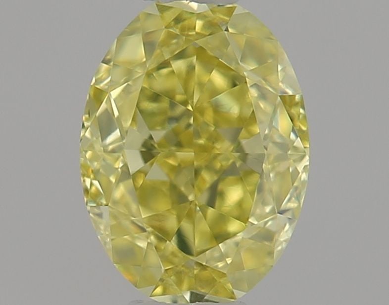 Loose Diamond - OVAL 0.4ct Fancy Intense Greenish Yellow VS2 (1 of 1)