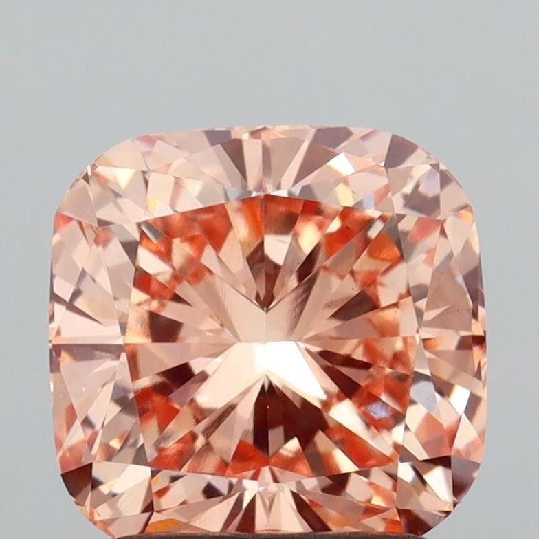 Loose Diamond - CUSHION MODIFIED 2.06ct Fancy Intense Brownish Orange VS1: Loose Diamond - CUSHION MODIFIED 2.06ct Fancy Intense Brownish Orange VS1 Source: This is a real non-mined Diamond that has been grown in a lab Shape: CUSHION MODIFIED Carats: 2.06 Color: Fancy Intens