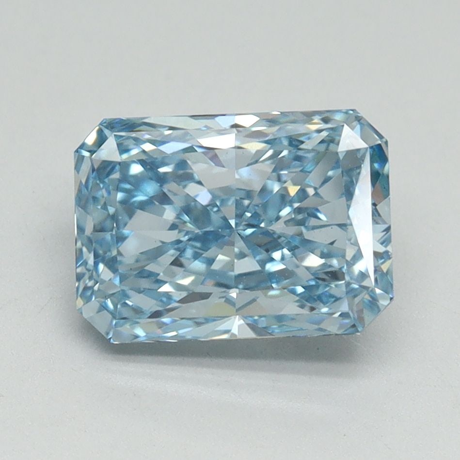 Loose Diamond - RADIANT 2.13ct Fancy Vivid Blue VS1: Loose Diamond - RADIANT 2.13ct Fancy Vivid Blue VS1 Source: This is a real non-mined Diamond that has been grown in a lab Shape: RADIANT Carats: 2.13 Color: Fancy Vivid Blue Certification: IGI Video: