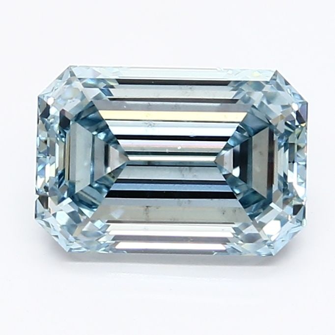 Loose Diamond - EMERALD 2.02ct Fancy Intense Blue VS2: Loose Diamond - EMERALD 2.02ct Fancy Intense Blue VS2 Source: This is a real non-mined Diamond that has been grown in a lab Shape: EMERALD Carats: 2.02 Color: Fancy Intense Blue Certification: IGI Vid