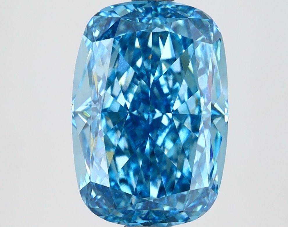 Loose Diamond - CUSHION MODIFIED 3.53ct Fancy Vivid Blue VS1: Loose Diamond - CUSHION MODIFIED 3.53ct Fancy Vivid Blue VS1 Source: This is a real non-mined Diamond that has been grown in a lab Shape: CUSHION MODIFIED Carats: 3.53 Color: Fancy Vivid Blue Certific