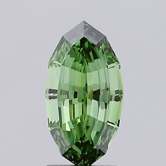 Loose Diamond - OTHER 2.14ct Fancy Vivid Green VVS2: Loose Diamond - OTHER 2.14ct Fancy Vivid Green VVS2 Source: This is a real non-mined Diamond that has been grown in a lab Shape: OTHER Carats: 2.14 Color: Fancy Vivid Green Certification: IGI Video: