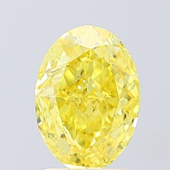 Loose Diamond - OVAL 1.82ct Fancy Vivid Yellow VS1: Loose Diamond - OVAL 1.82ct Fancy Vivid Yellow VS1 Source: This is a real non-mined Diamond that has been grown in a lab Shape: OVAL Carats: 1.82 Color: Fancy Vivid Yellow Certification: IGI Video: