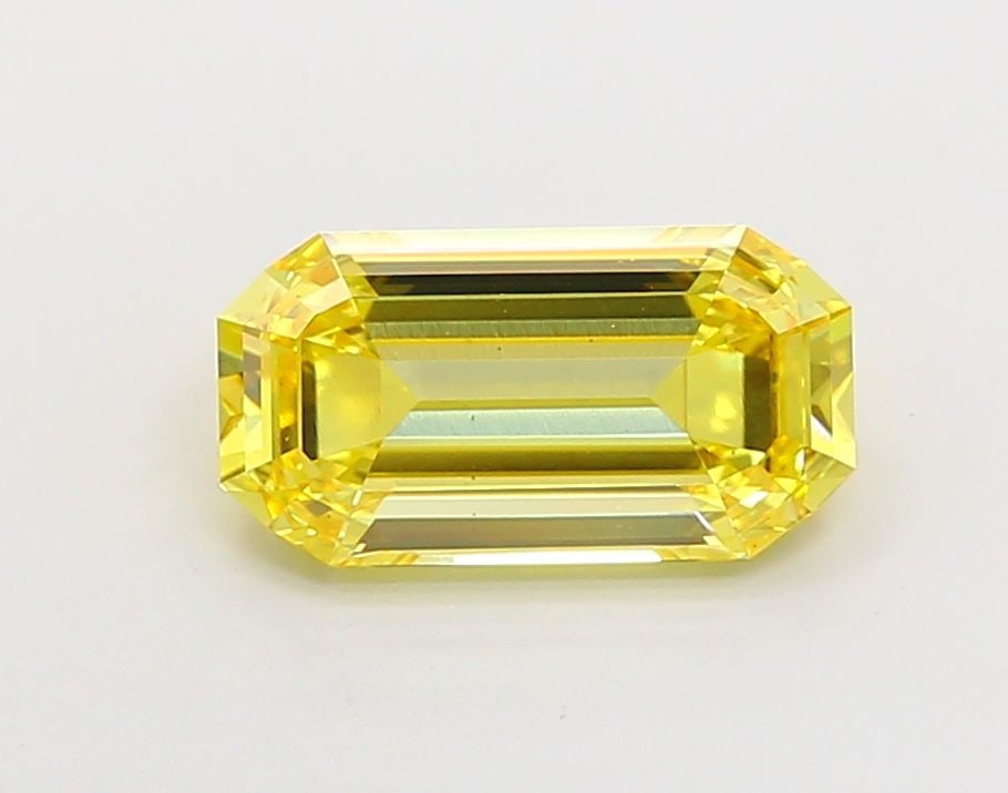 Loose Diamond - EMERALD 3.06ct Fancy Intense Yellow VS1: Loose Diamond - EMERALD 3.06ct Fancy Intense Yellow VS1 Source: This is a real non-mined Diamond that has been grown in a lab Shape: EMERALD Carats: 3.06 Color: Fancy Intense Yellow Certification: IGI
