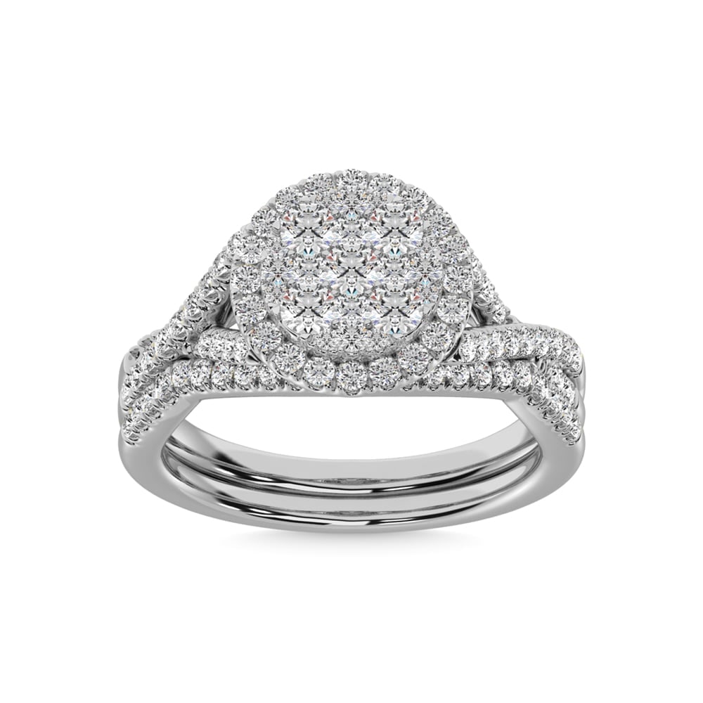 14K White Gold 9/10 Ct.Tw. Diamond Fashion Ring: 14K White Gold 9/10 Ct.Tw. Diamond Fashion Ring This Glamorous Ring Is Available In 14K White Gold. There Are 71 Round Diamonds With A Total Carat Weight Of 9/10 Ct.Tw. Set In A Invisible Setting / Mi