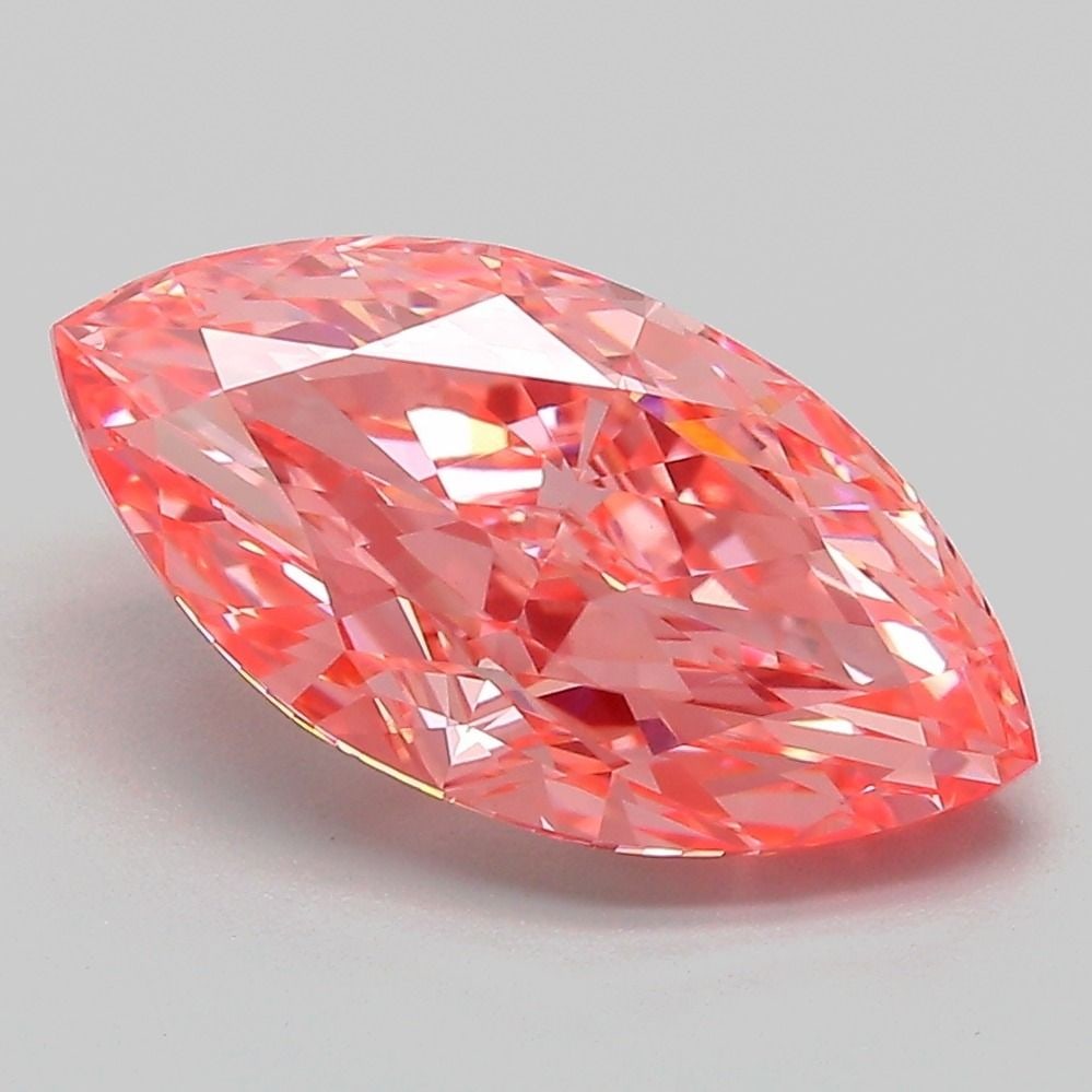 Loose Diamond - MARQUISE 3.01ct Fancy Vivid Pink VVS2: Loose Diamond - MARQUISE 3.01ct Fancy Vivid Pink VVS2 Source: This is a real non-mined Diamond that has been grown in a lab Shape: MARQUISE Carats: 3.01 Color: Fancy Vivid Pink Certification: IGI