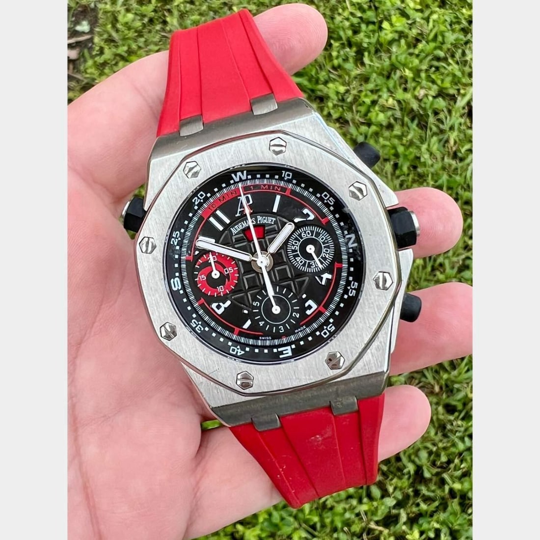 Audemars Piguet Alighi Polaris Royal Oak Offshore Limited Edition #26040ST.00.D002CA.01: Audemars Piguet Alighi Polaris Royal Oak Offshore Limited Edition #26040ST.00.D002CA.01 Introducing the Audemars Piguet Alighi Polaris Limited Edition Royal Oak Offshore, a stunning timepiece featurin