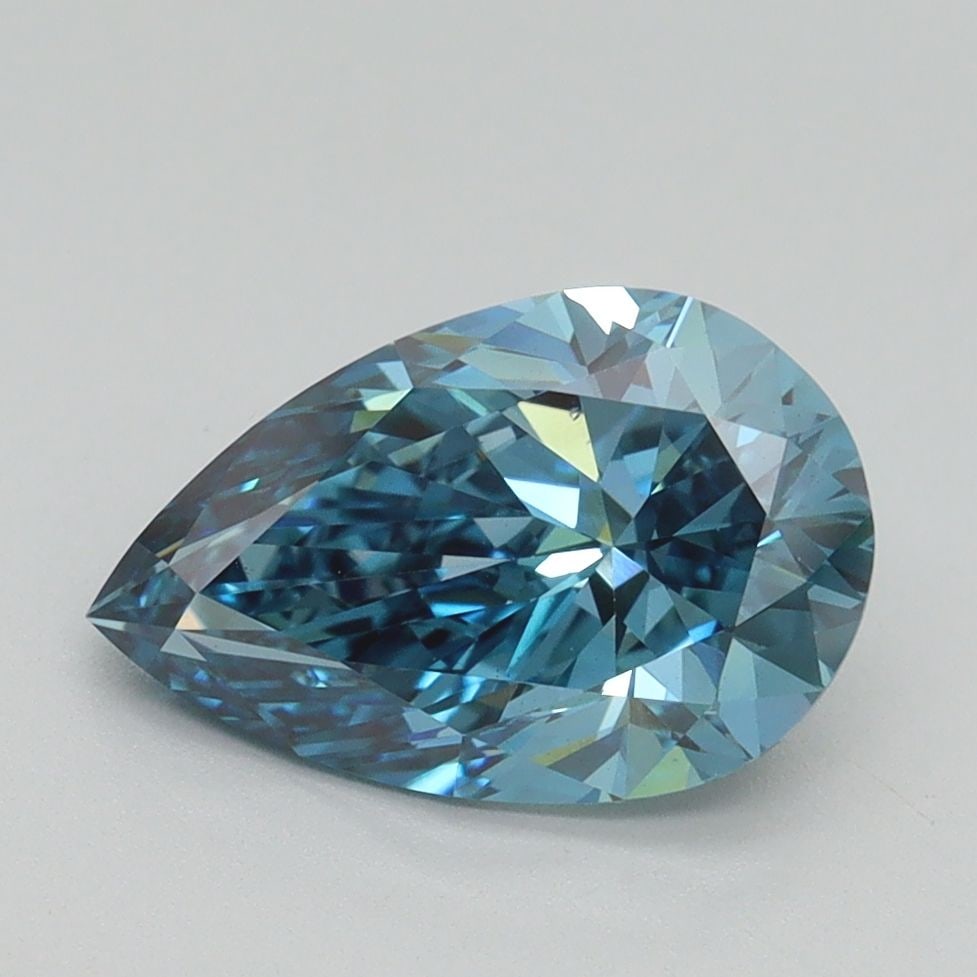 Loose Diamond - PEAR 2.0ct Fancy Vivid Blue VS1: Loose Diamond - PEAR 2.0ct Fancy Vivid Blue VS1 Source: This is a real non-mined Diamond that has been grown in a lab Shape: PEAR Carats: 2.0 Color: Fancy Vivid Blue Certification: IGI Video: