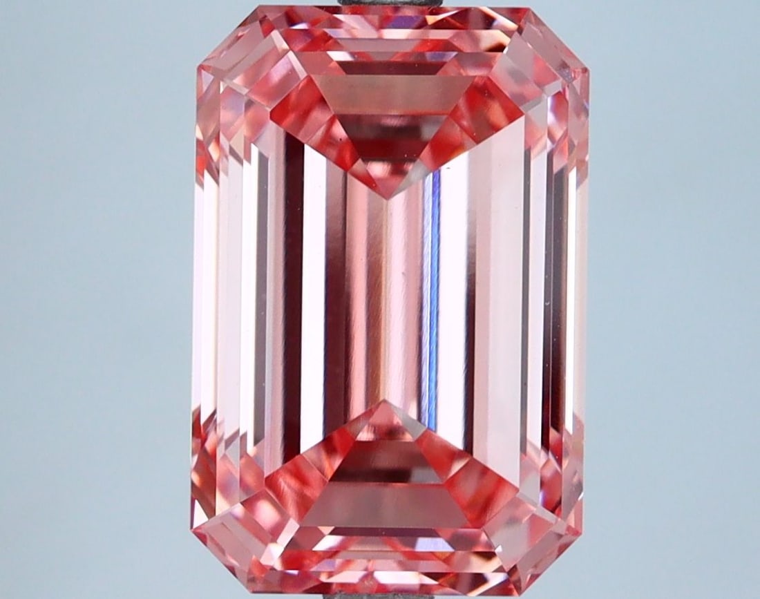 Loose Diamond - EMERALD 5.07ct Fancy Vivid Pink VS1 (1 of 1)