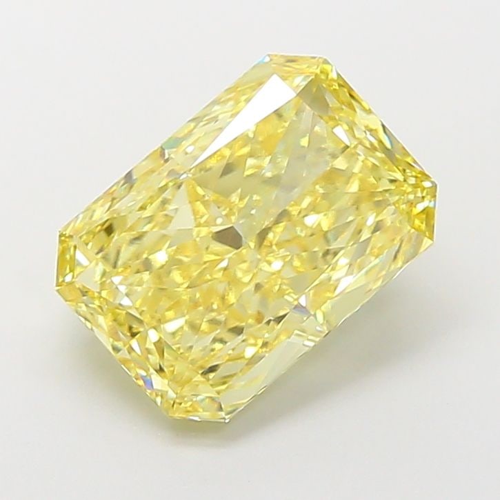 Loose Diamond - RADIANT 5.04ct Fancy Intense Yellow VVS2: Loose Diamond - RADIANT 5.04ct Fancy Intense Yellow VVS2 Source: This is a real non-mined Diamond that has been grown in a lab Shape: RADIANT Carats: 5.04 Color: Fancy Intense Yellow Certification: IG