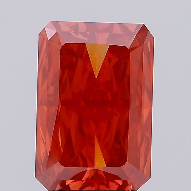 Loose Diamond - RADIANT 10.21ct Fancy Vivid Red VS1: Loose Diamond - RADIANT 10.21ct Fancy Vivid Red VS1 Source: This is a real non-mined Diamond that has been grown in a lab Shape: RADIANT Carats: 10.21 Color: Fancy Vivid Red Certification: IGI Video: