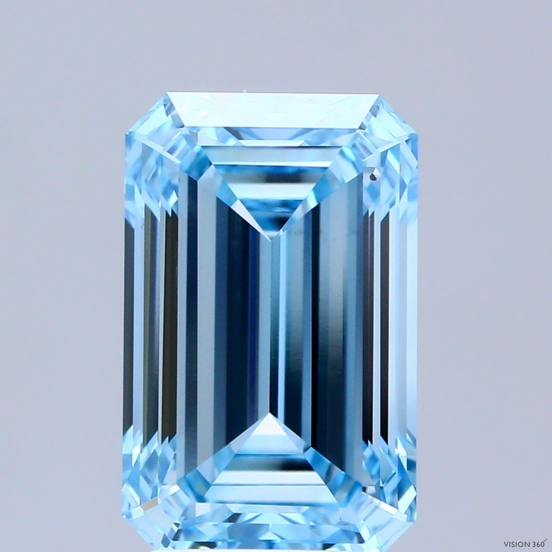 Loose Diamond - EMERALD 3.54ct Fancy Vivid Blue VS1: Loose Diamond - EMERALD 3.54ct Fancy Vivid Blue VS1 Source: This is a real non-mined Diamond that has been grown in a lab Shape: EMERALD Carats: 3.54 Color: Fancy Vivid Blue Certification: IGI Video: