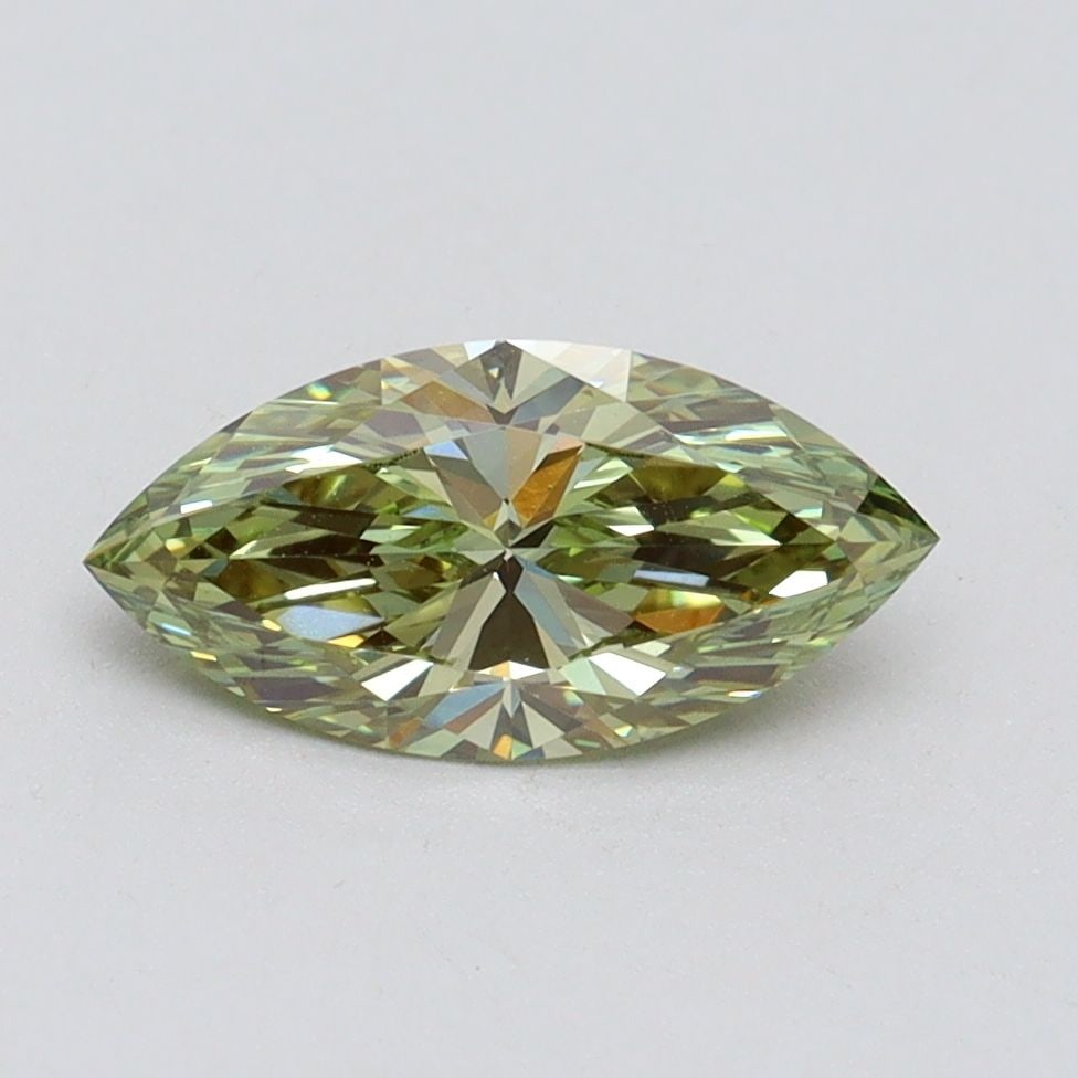 Loose Diamond - MARQUISE 1.01ct Fancy Vivid Green VS1: Loose Diamond - MARQUISE 1.01ct Fancy Vivid Green VS1 Source: This is a real non-mined Diamond that has been grown in a lab Shape: MARQUISE Carats: 1.01 Color: Fancy Vivid Green Certification: IGI Vid
