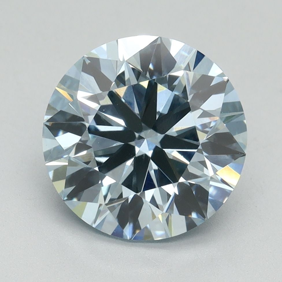 Ideal Loose Diamond - ROUND 3.07ct Fancy Intense Blue VS1 (1 of 1)