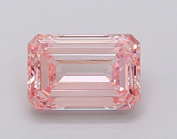 Loose Diamond - EMERALD 0.43ct Fancy Intense Pink VS2: Loose Diamond - EMERALD 0.43ct Fancy Intense Pink VS2 Source: This is a real non-mined Diamond that has been grown in a lab Shape: EMERALD Carats: 0.43 Color: Fancy Intense Pink Certification: IGI Vid