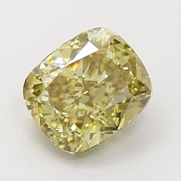 Loose Diamond - CUSHION MODIFIED 2.03ct Fancy Light Gray Yellow SI1: Loose Diamond - CUSHION MODIFIED 2.03ct Fancy Light Gray Yellow SI1 Source: This is a real non-mined Diamond that has been grown in a lab Shape: CUSHION MODIFIED Carats: 2.03 Color: Fancy Light Gray Y