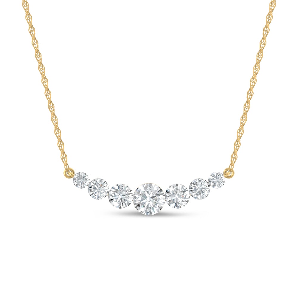 14K Yellow Gold Lab Grown Diamond 2 Ct.Tw. Fashion Necklace: 14K Yellow Gold Lab Grown Diamond 2 Ct.Tw. Fashion Necklace Add a touch of elegance to any outfit with this 14K Yellow gold fashion necklace, featuring 2 carats total weight of sparkling lab-grown dia